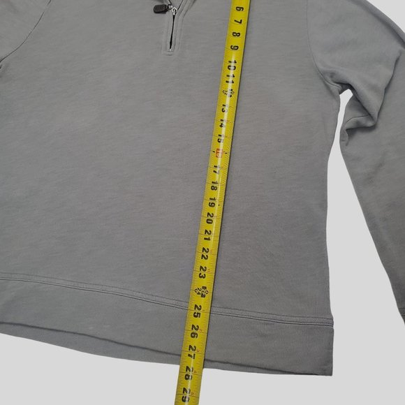 Tommy Bahama 3/4 Zip Pull Over Tan Brown Gray Sweater Men's Size M 100% Cotton - Picture 2 of 7